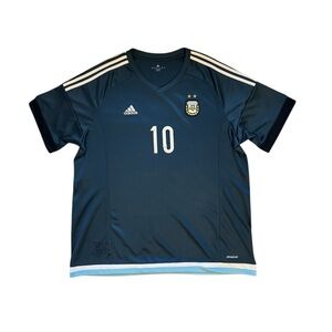 2016 Away Adidas Argentina Lionel Messi Jersey